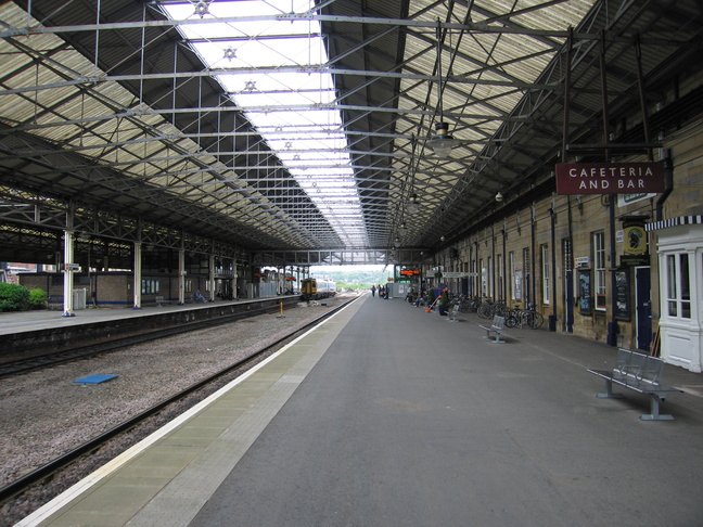 Huddersfield platform 1 looking
north