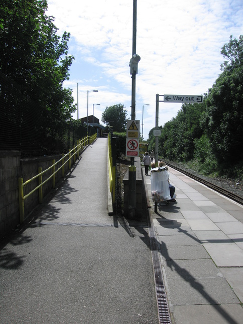 Kirkby platform 1 ramp