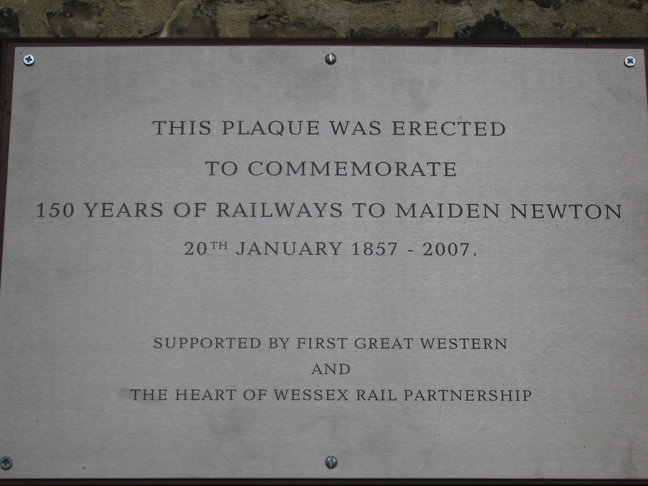 Maiden Newton plaque