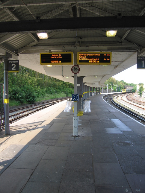 New Brighton platforms looking
west