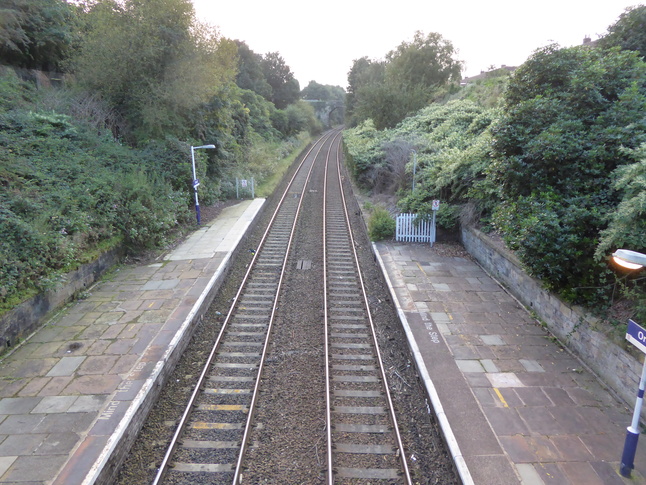 Orrell looking west from footbridge