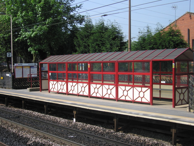 Outwood platform 2 shelter