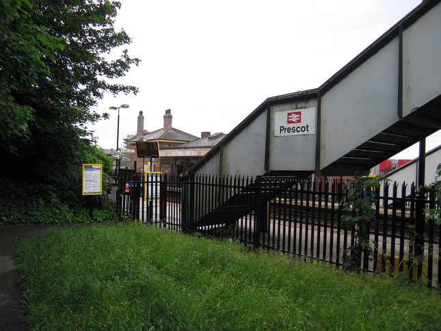 Prescot footbridge end