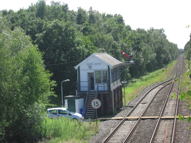 Rainford signalbox from
footbridge