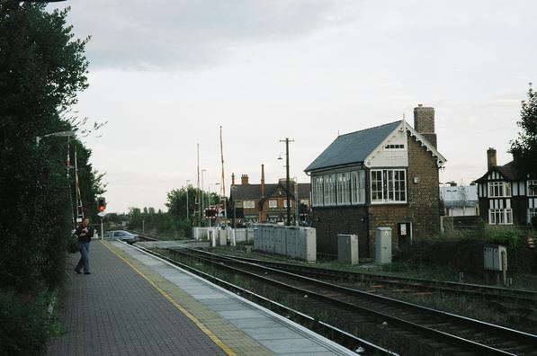 Sleaford signalbox and level
crossing