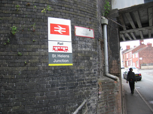 St Helens Junction sign