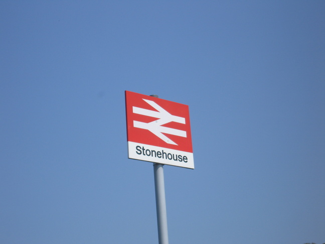 Stonehouse station sign
