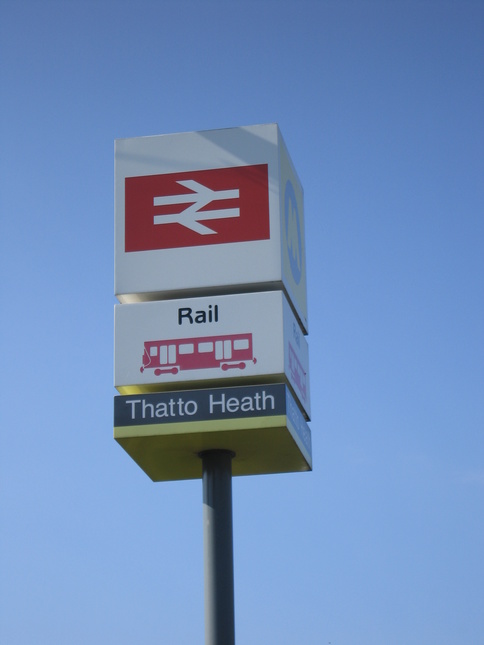 Thatto Heath sign