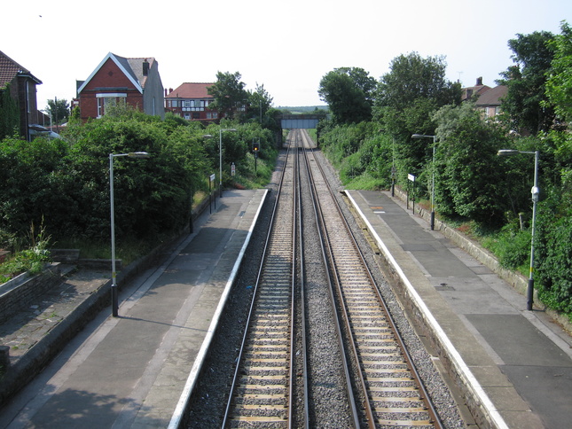 Wallasey Grove Road
from bridge looking south