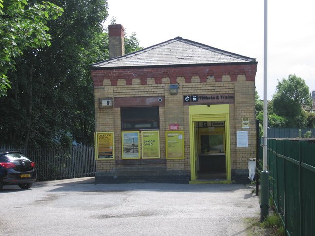 Walton station building front