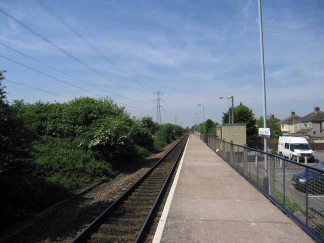 Weston Milton platform from
east