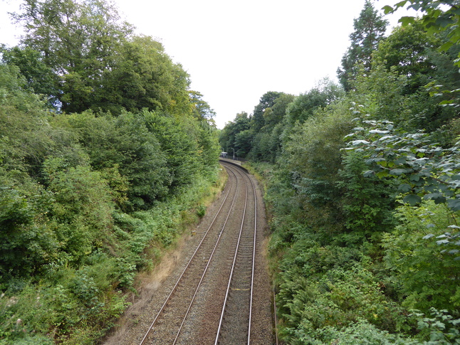 Wetheral looking east from
bridge