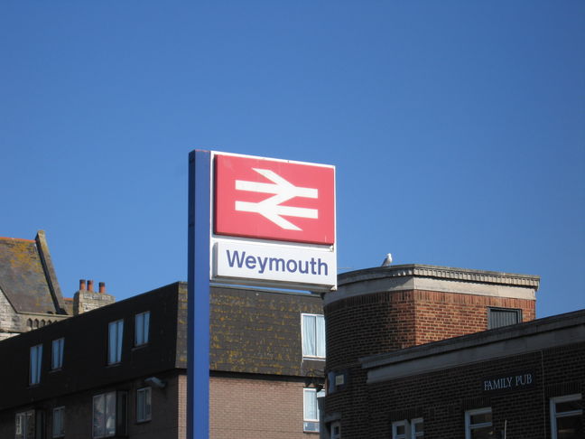 Weymouth station sign