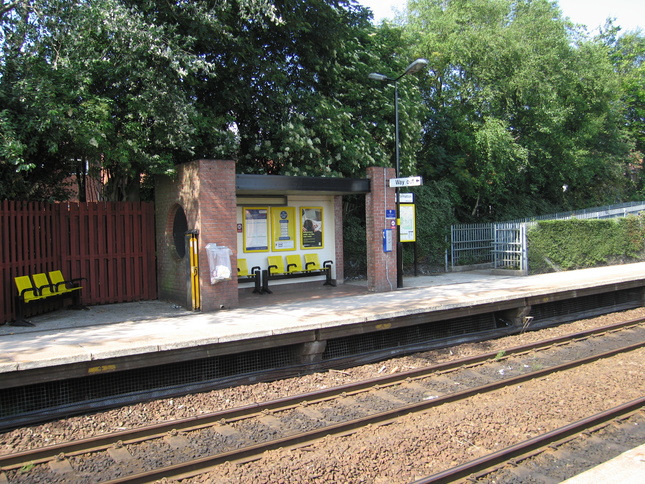 Whiston platform 2 shelter