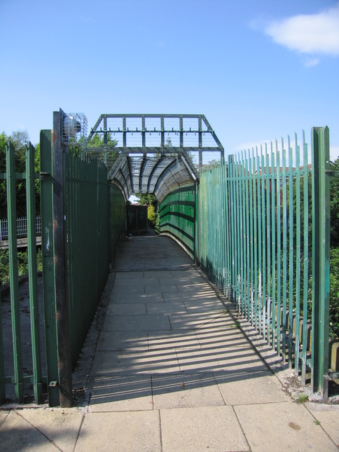 Whiston in footbridge