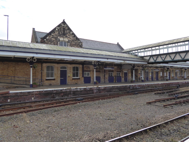 Workington station building rear