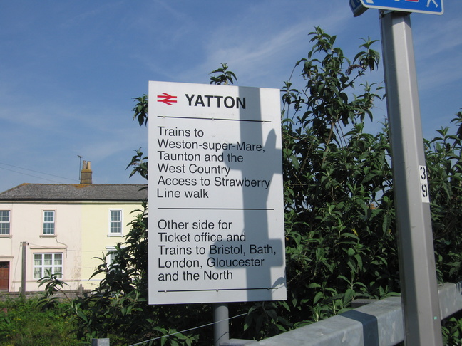 Yatton station sign